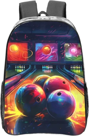 Heavy Duty Clear Backpack for Women Men PVC Transparent College Bag 16 inch Bowling Balls Casual Daypack