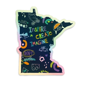 Holographic MN sticker - Boy Elements