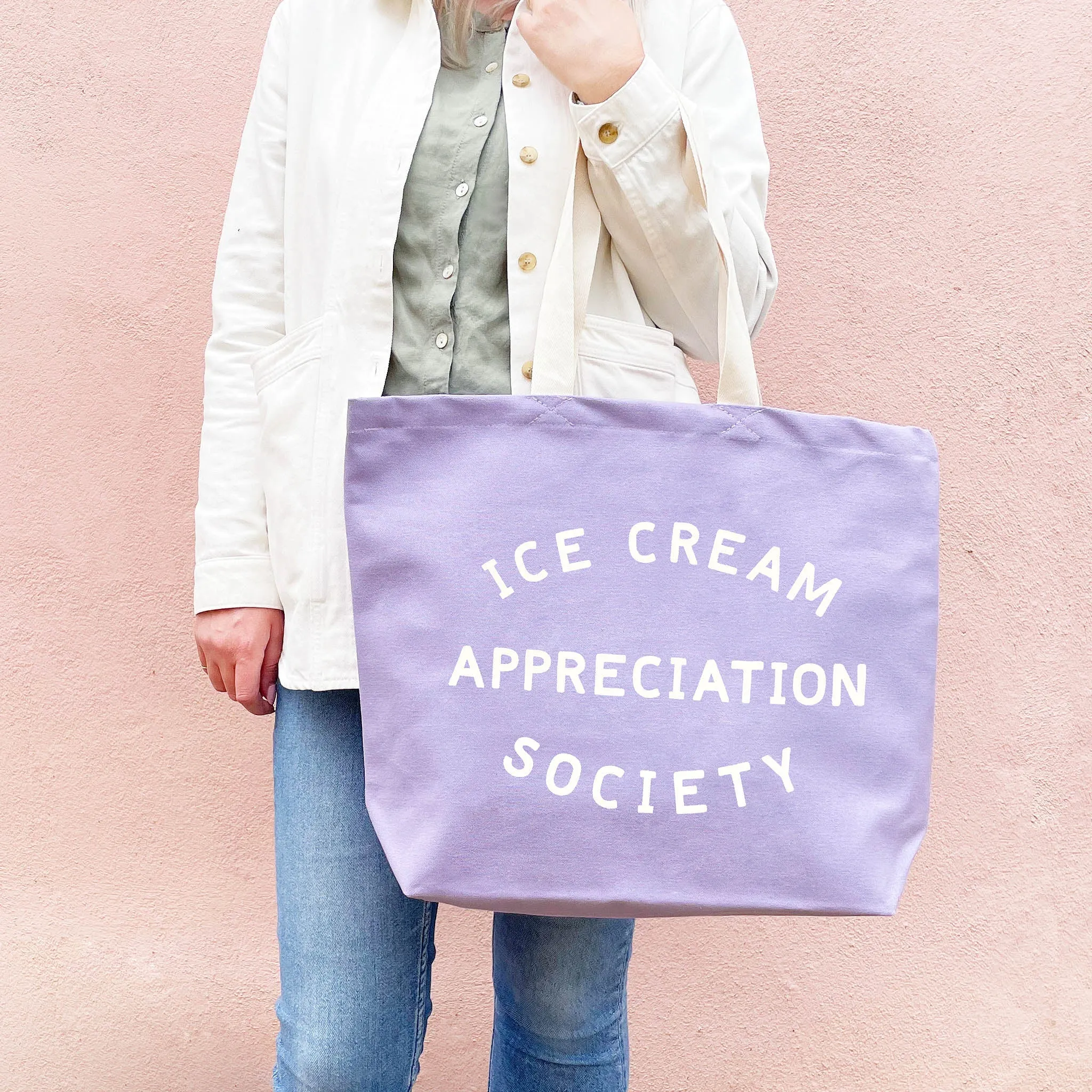 Ice Cream Appreciation Society Lavender Tote Bag