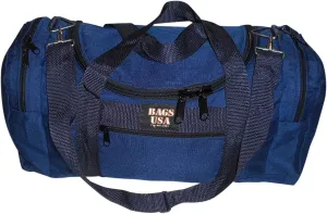 Large Triple Duffle with U Opening, Front Pocket and Two Side Compartment, Perfect Cabin Bag Made in USA.