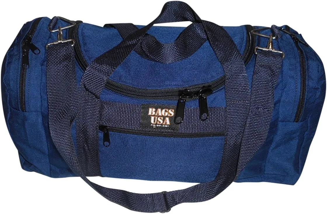 Large Triple Duffle with U Opening, Front Pocket and Two Side Compartment, Perfect Cabin Bag Made in USA.