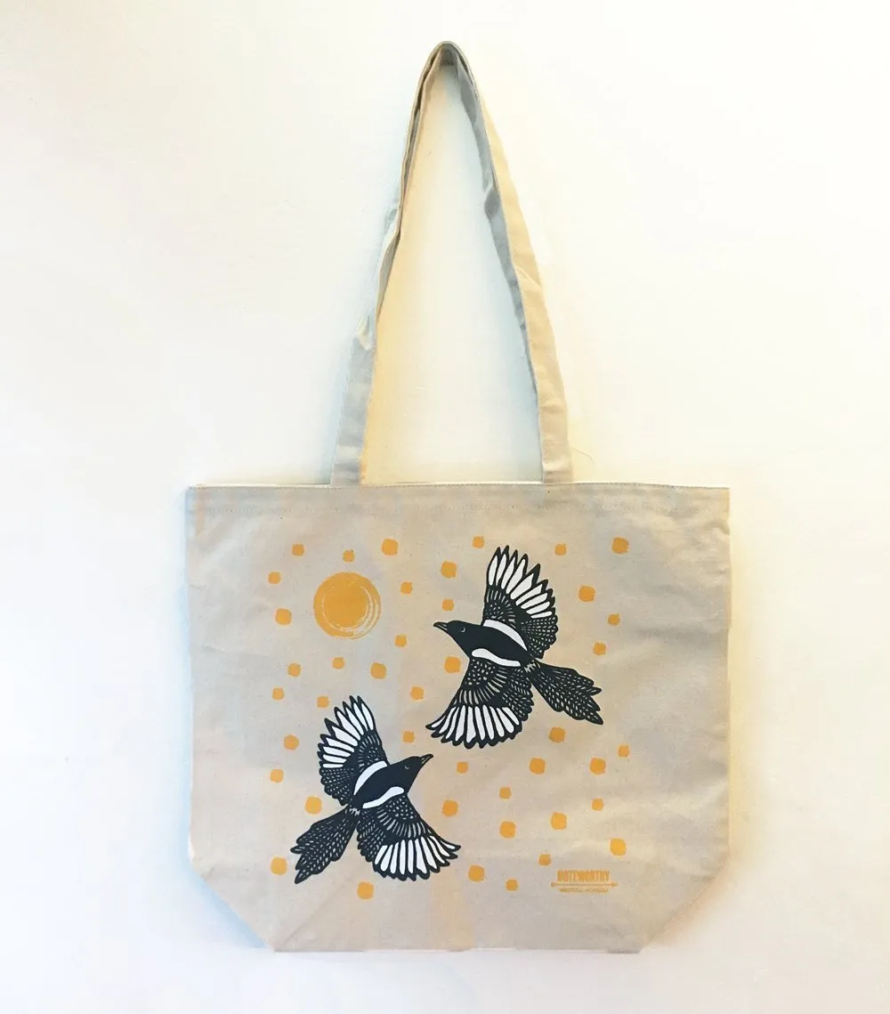 Magpies, Tote Bag