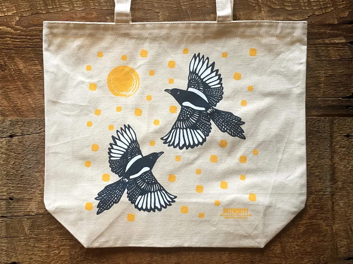 Magpies, Tote Bag