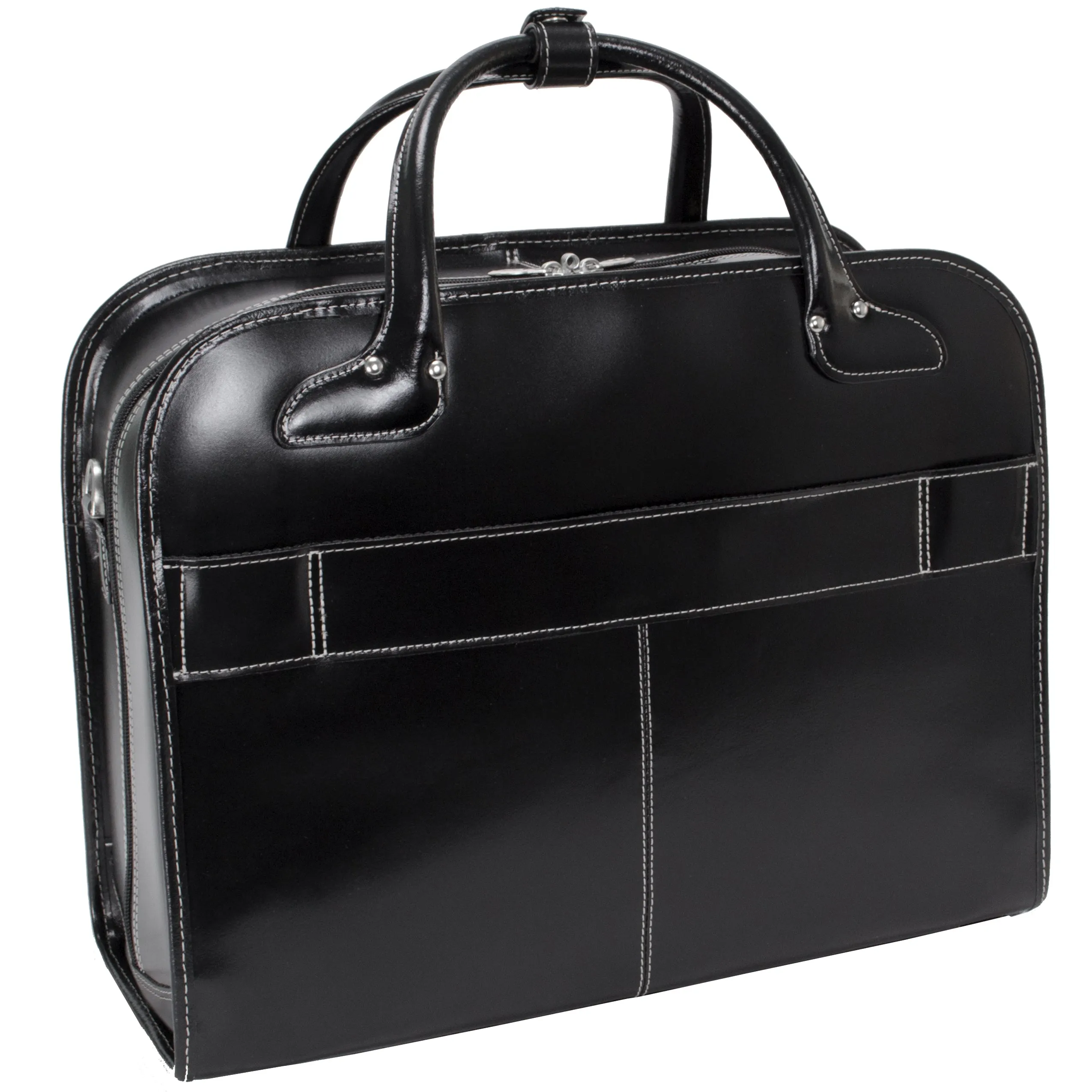 McKlein BERKELEY 15.4" Leather Patented Detachable -Wheeled Ladies' Briefcase