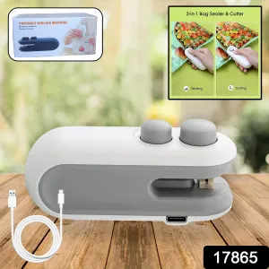 Mini 2-in-1 Bag Sealer & Cutter for Food Storage