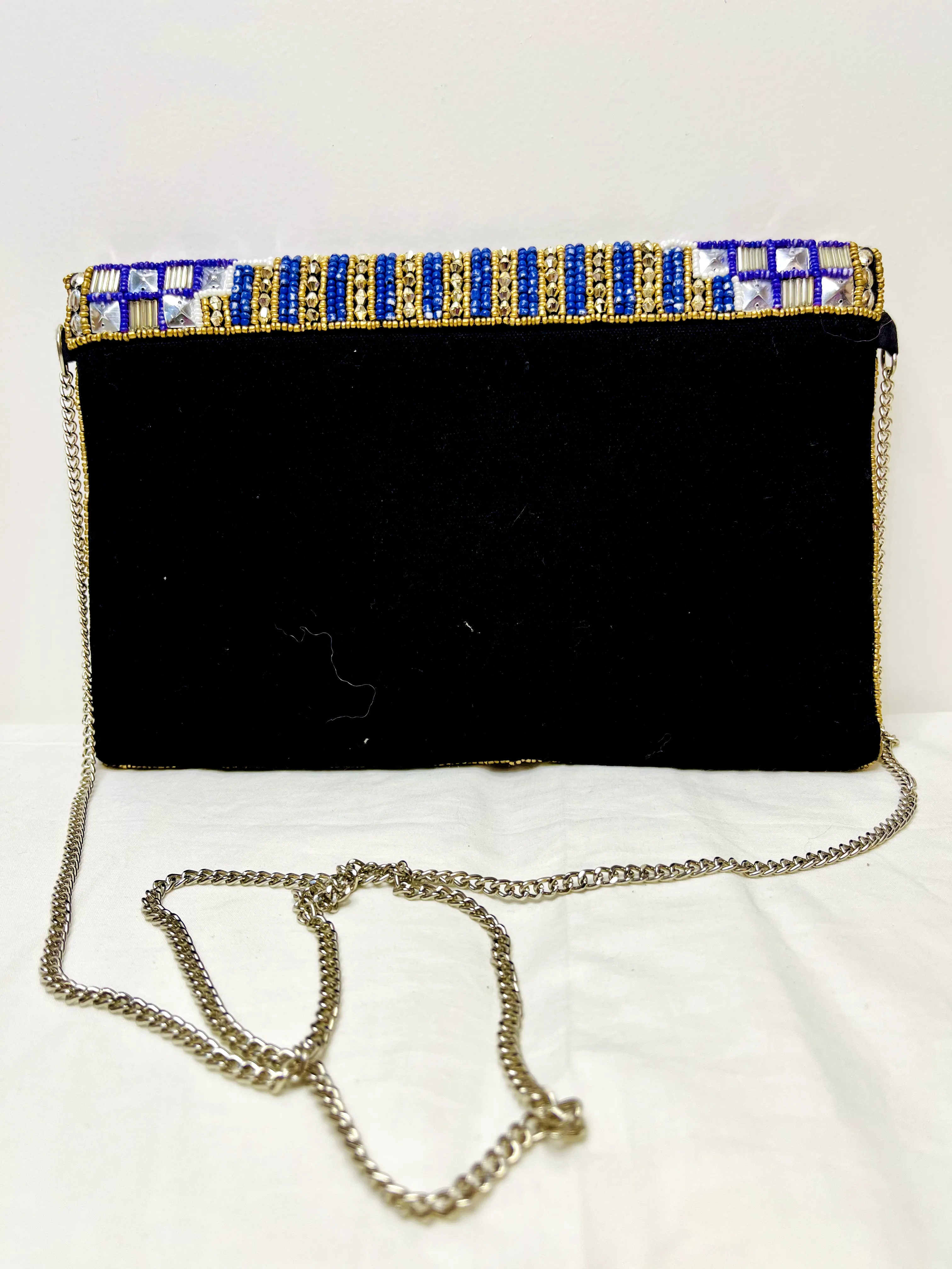 Multicolor Beaded Mirror Sling Bag