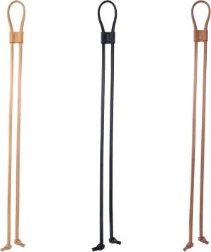 OIIKI 3Pcs PU Leather Bag Drawstring, 48inch Leather Strap for Bucket Bag, Detachable Adjustable Pull String Drawstring Bags Accessories for Satchel Shoulder Crossbody Purse, 3 Colors