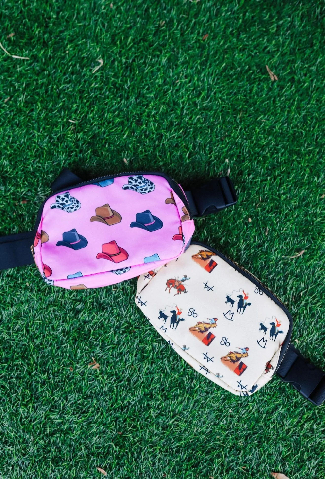 Pink Cowboy Hat Crossbody Bag