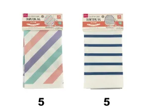 POLYETHYLENE DRAWSTRING BAG - FROSTED - STRIPE - 1.21ft x 1.47ft 37cm x 45cm -
