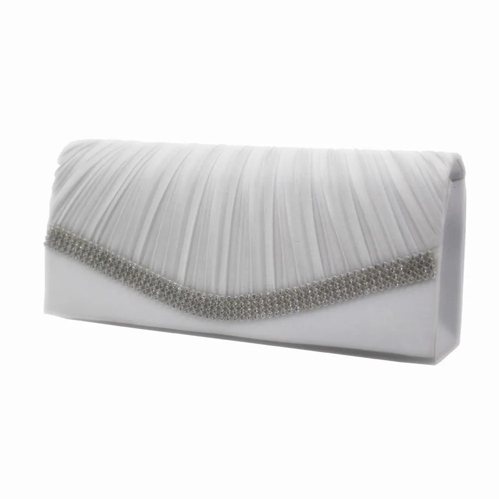 Satin Flap Hand Holding Bag For Wedding Party