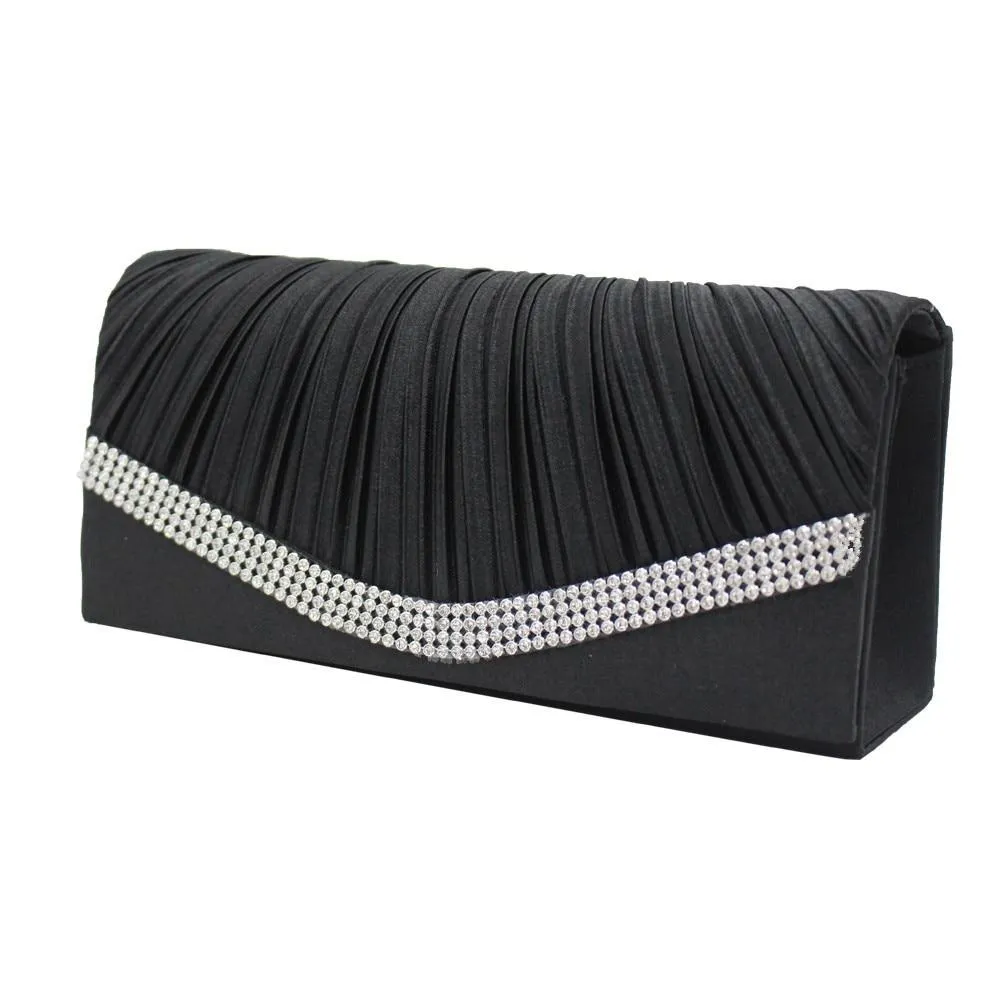 Satin Flap Hand Holding Bag For Wedding Party
