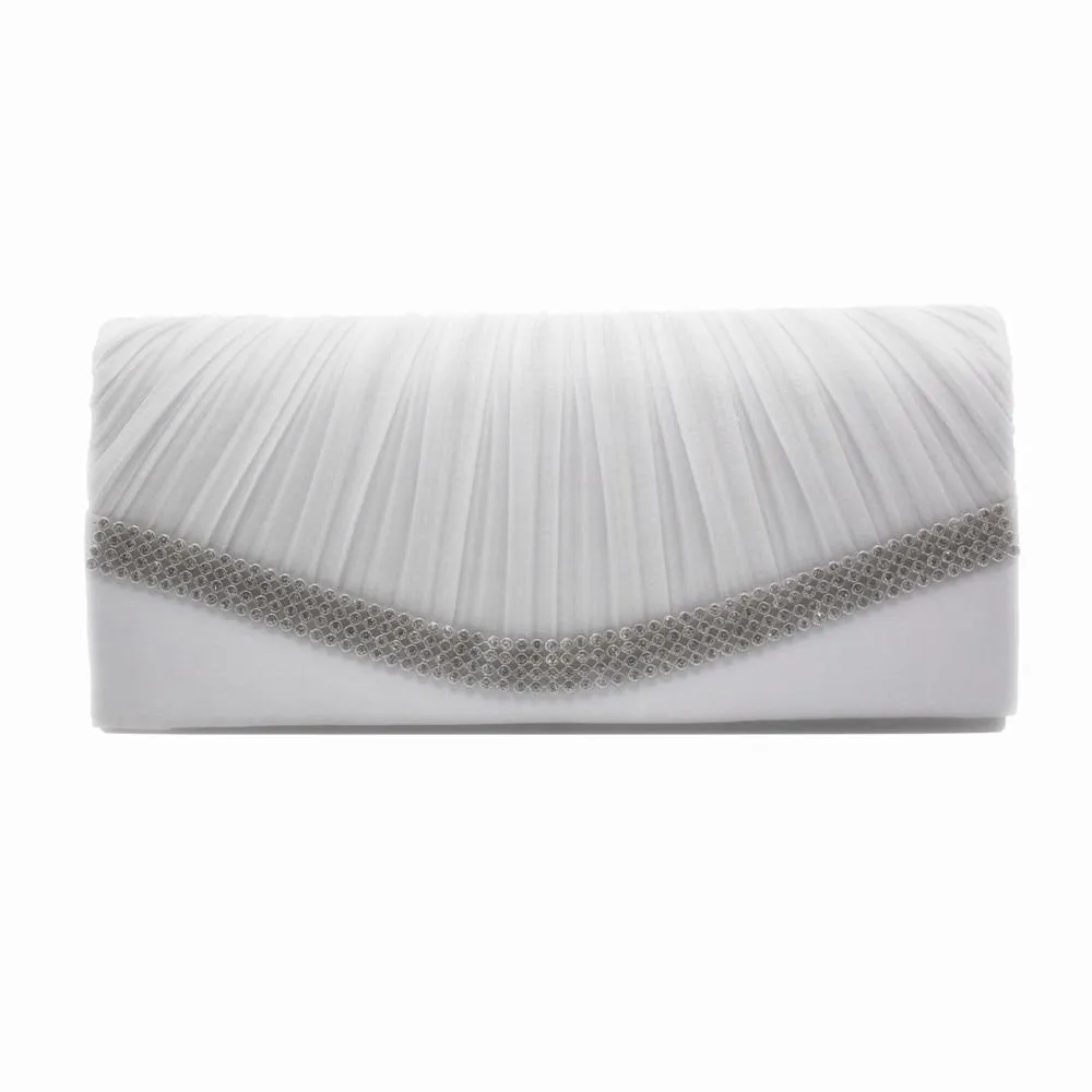 Satin Flap Hand Holding Bag For Wedding Party