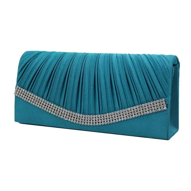 Satin Flap Hand Holding Bag For Wedding Party