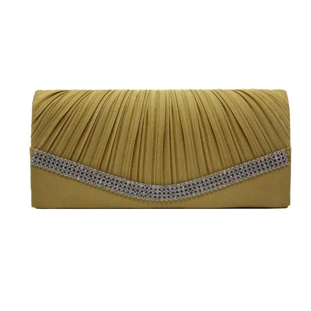 Satin Flap Hand Holding Bag For Wedding Party