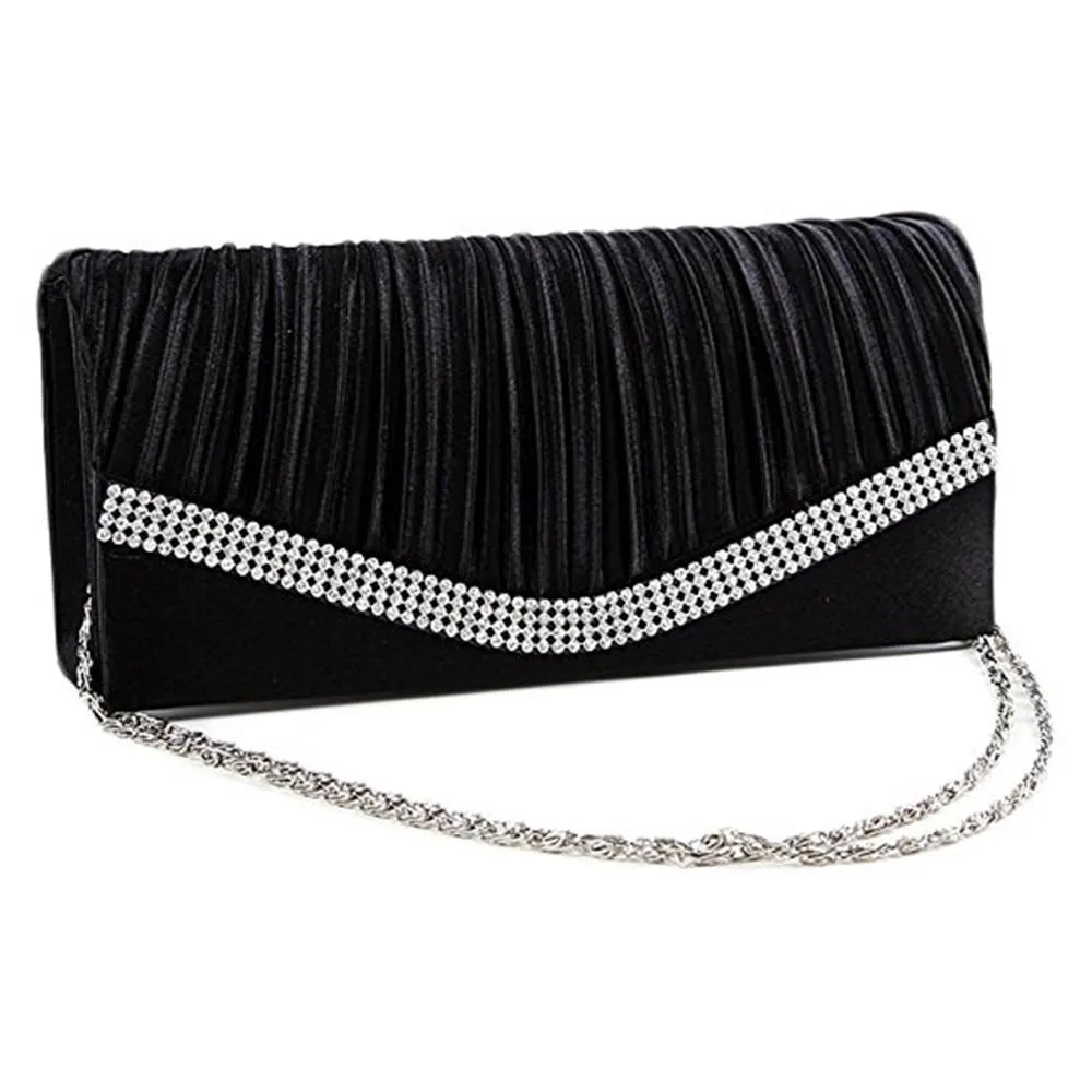 Satin Flap Hand Holding Bag For Wedding Party
