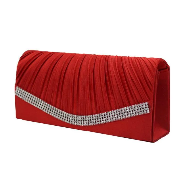 Satin Flap Hand Holding Bag For Wedding Party