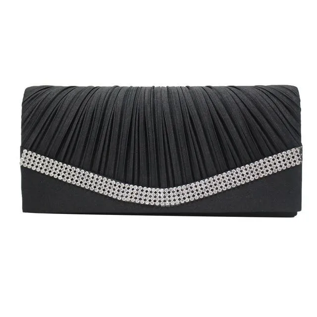 Satin Flap Hand Holding Bag For Wedding Party