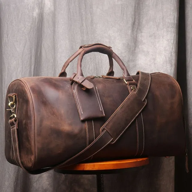 Single Shoulder Leather Messenger Bag
