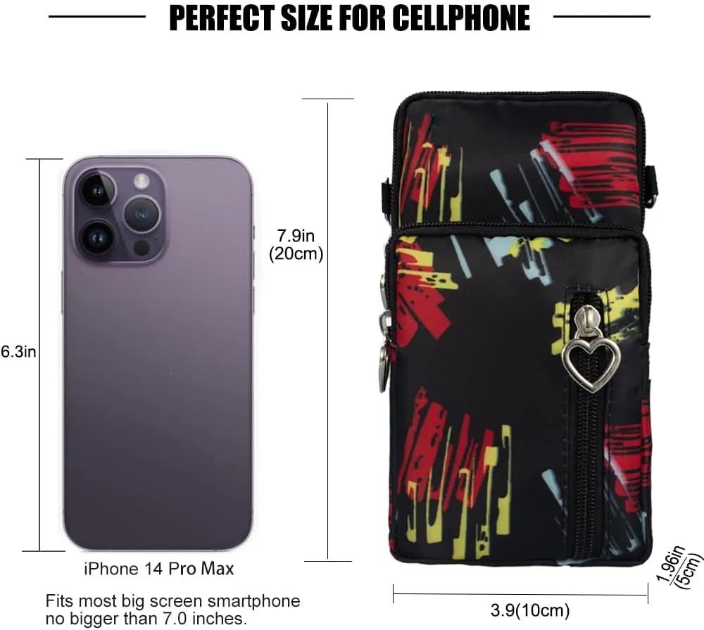 Small Crossbody Bags for Women, Universal Pouch Wallet Cell Phone Purse Lightweight Pockets Handbags Mini Shoulder Bag