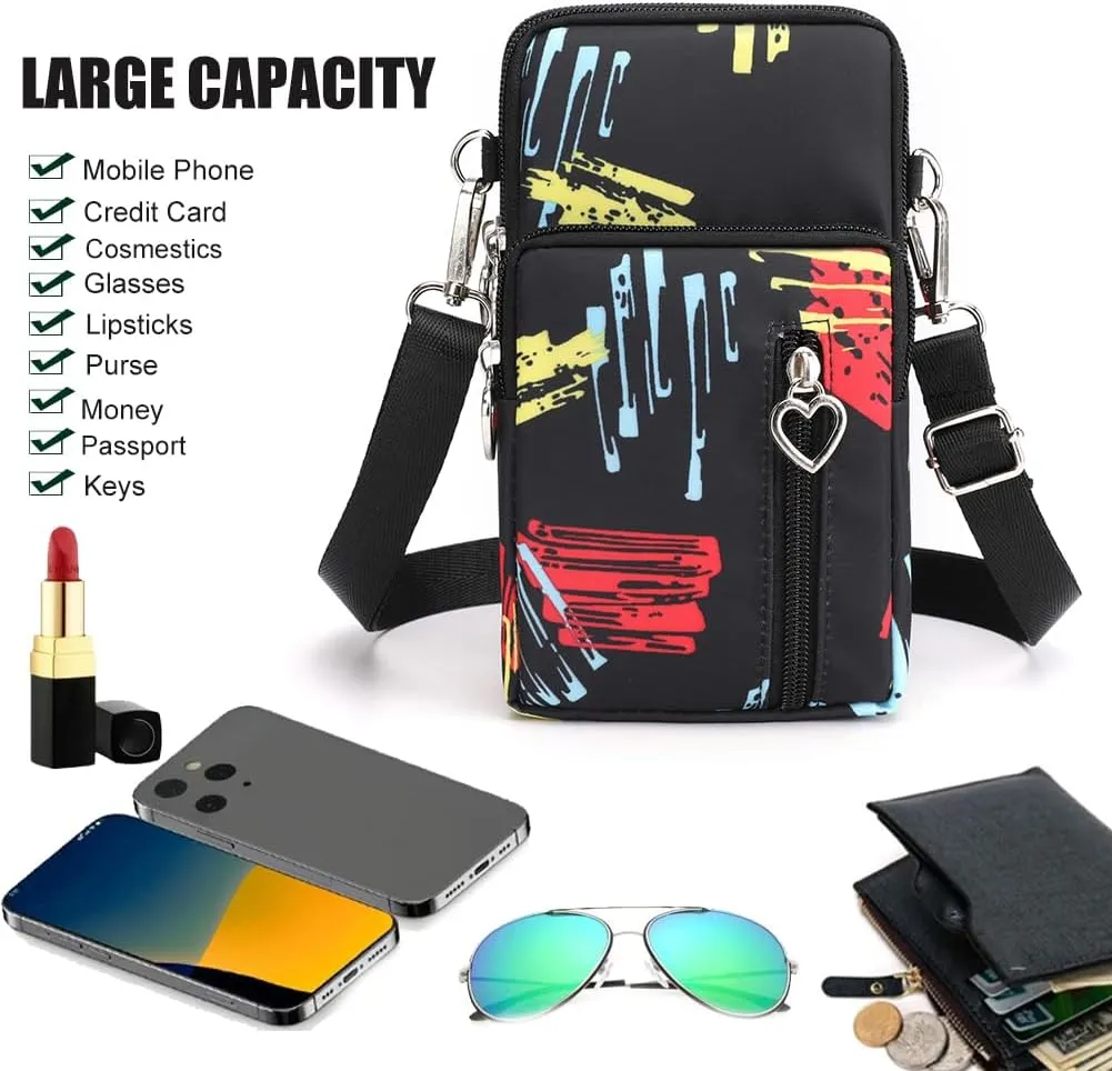 Small Crossbody Bags for Women, Universal Pouch Wallet Cell Phone Purse Lightweight Pockets Handbags Mini Shoulder Bag