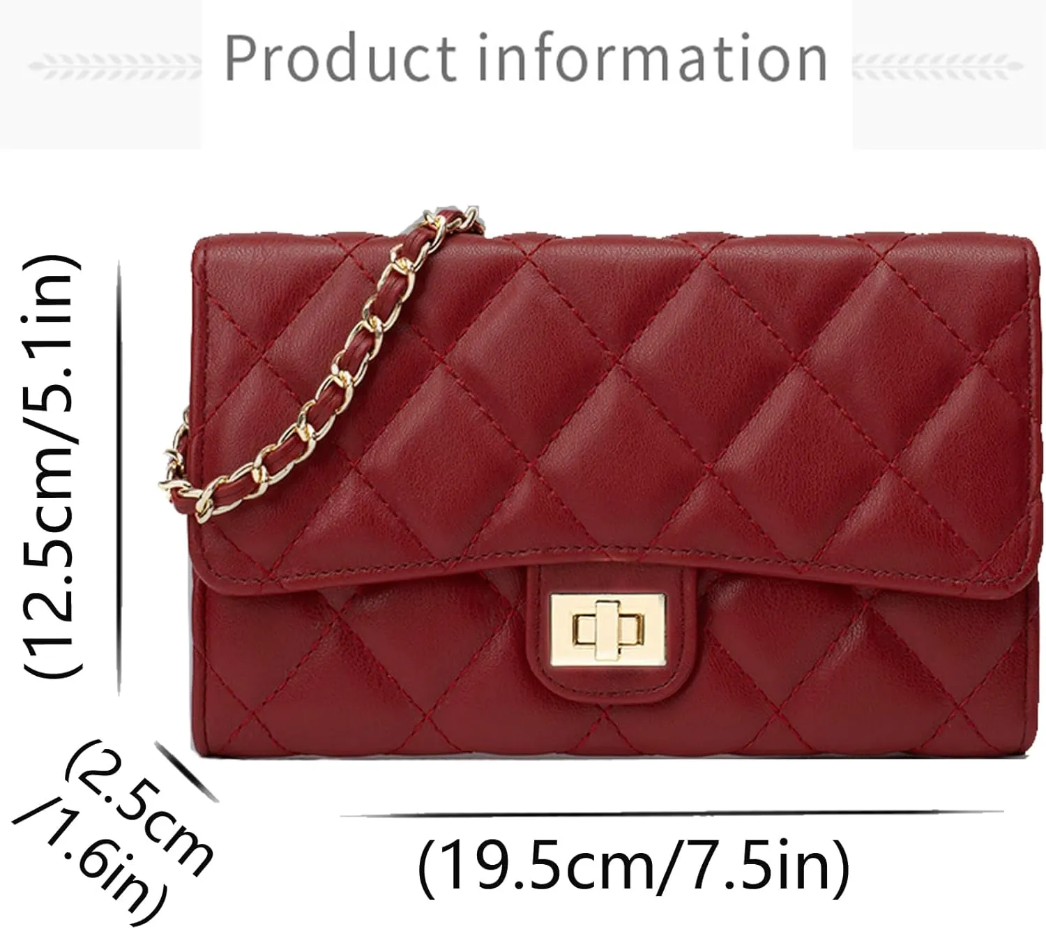 Small Purses for Women Quilted Crossbody Bags Ladies Trendy Shoulder Handbags Quilted Purses Women