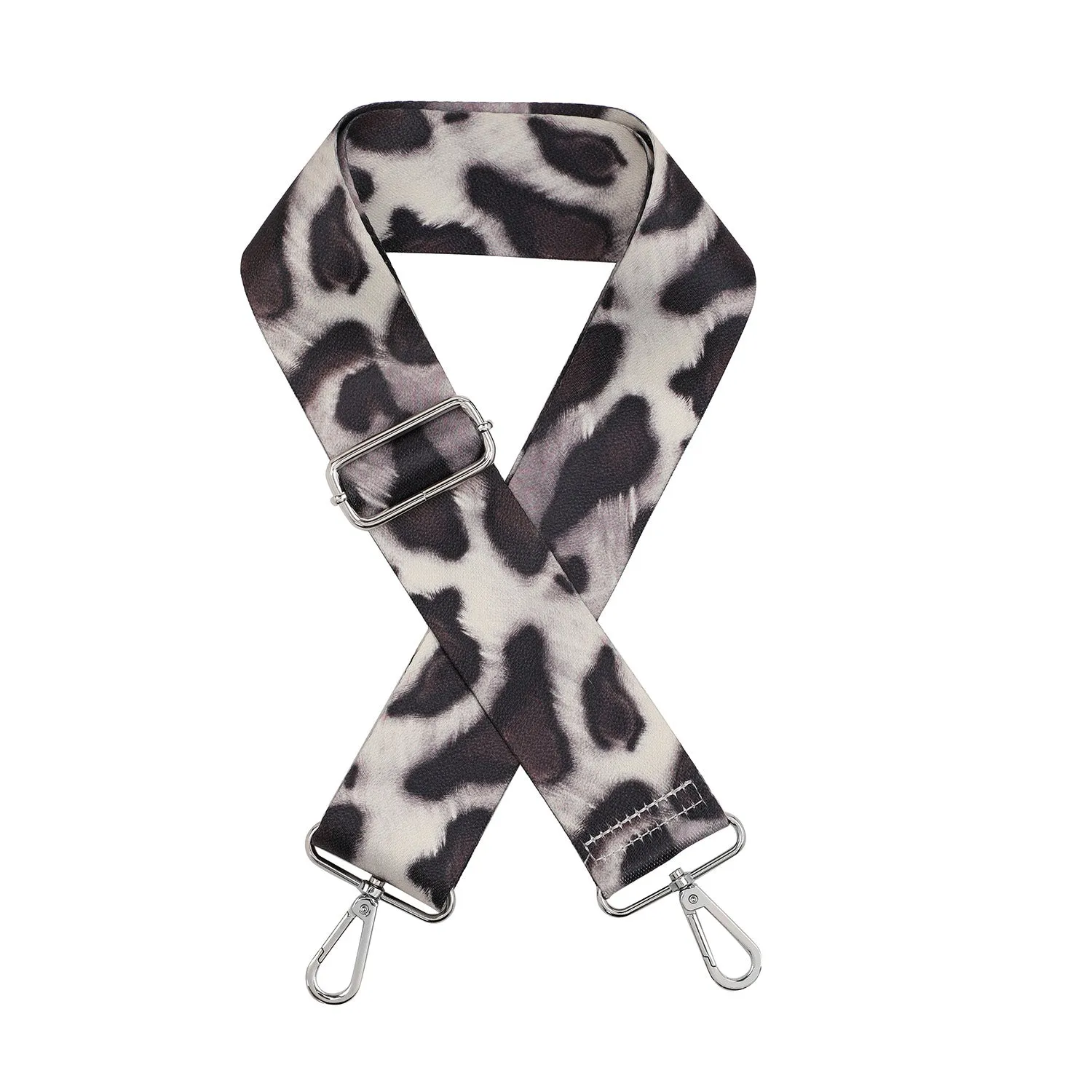 The Kate Guitar Strap - Cheetah Grey