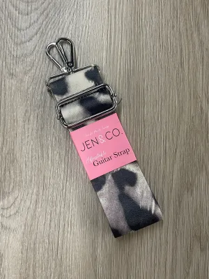 The Kate Guitar Strap - Cheetah Grey