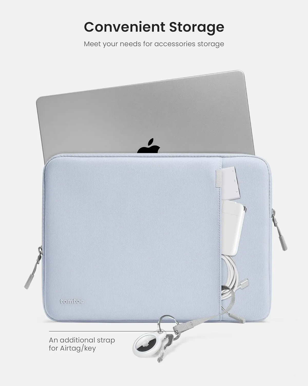 tomtoc 360 Protective Laptop Sleeve for 15-inch MacBook Air M4/A3241 2025, M3/A3114 2024, M2/A2941 2023, 15-inch MacBook Pro A1990 A1707, Dell XPS 15 Plus Laptop, Water-Resistant Computer Case Bag
