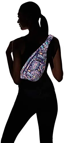 Vera Bradley Women's Signature Cotton Mini Sling Backpack, French Paisley, One Size
