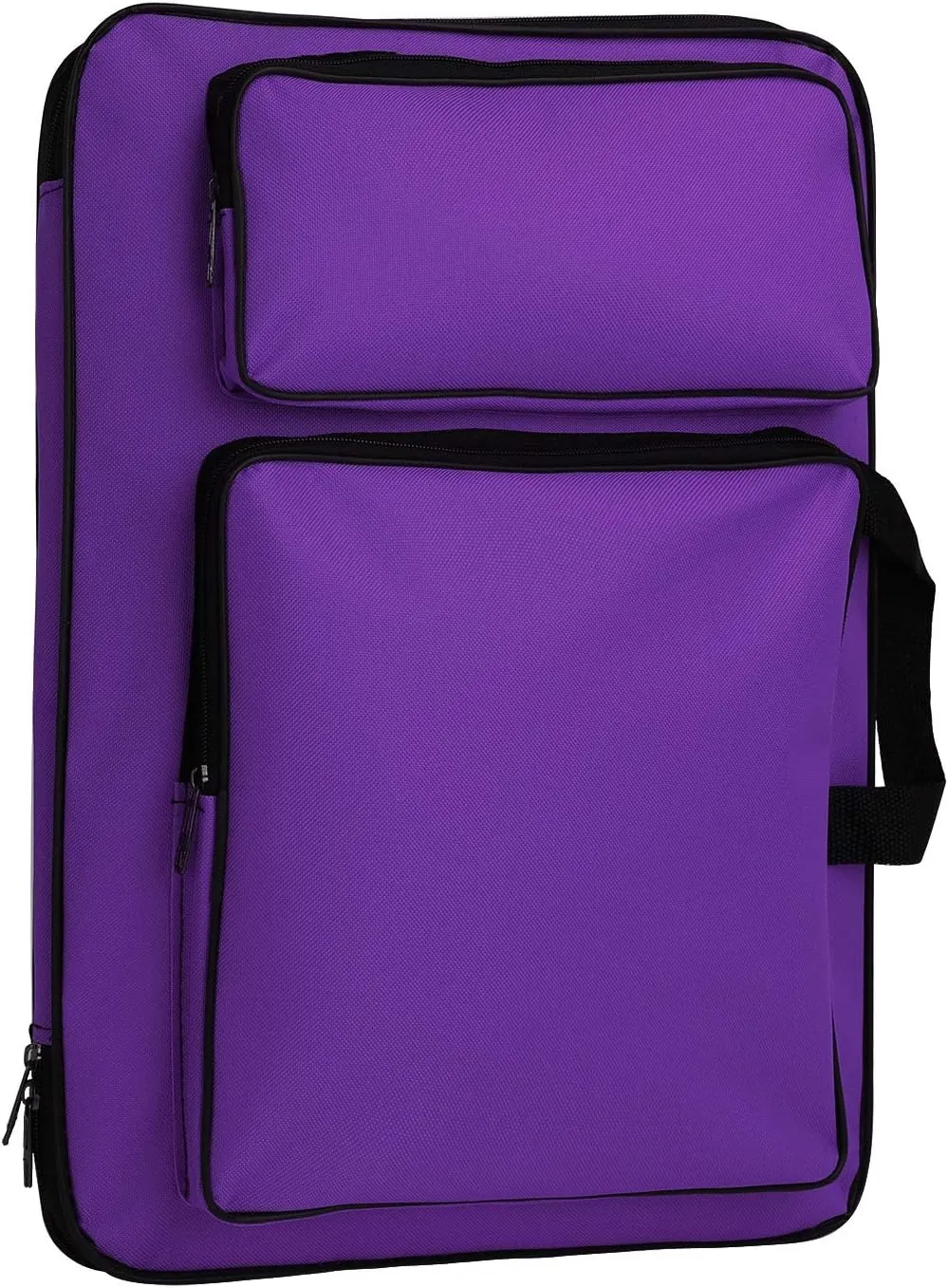 Waterproof Art/Craft Supplies Storage Tote Bag Artist Travel Portfolio Carrying Bag Case Painting Box Large Messenger Bag for Painting Brushes Pencils Palette Paints Sketchbook (Purple(Child))