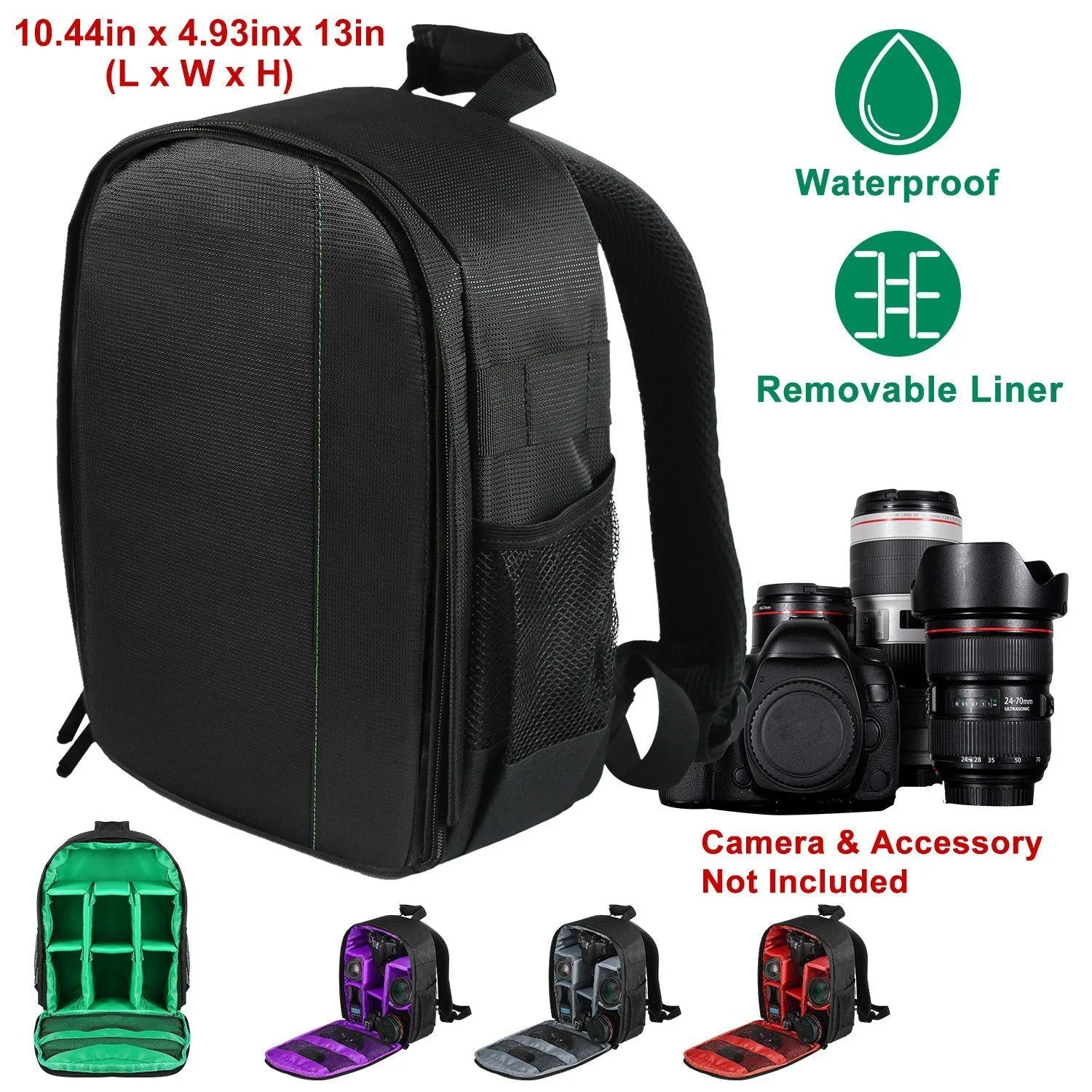 Waterproof Camera Backpack Shockproof Protection