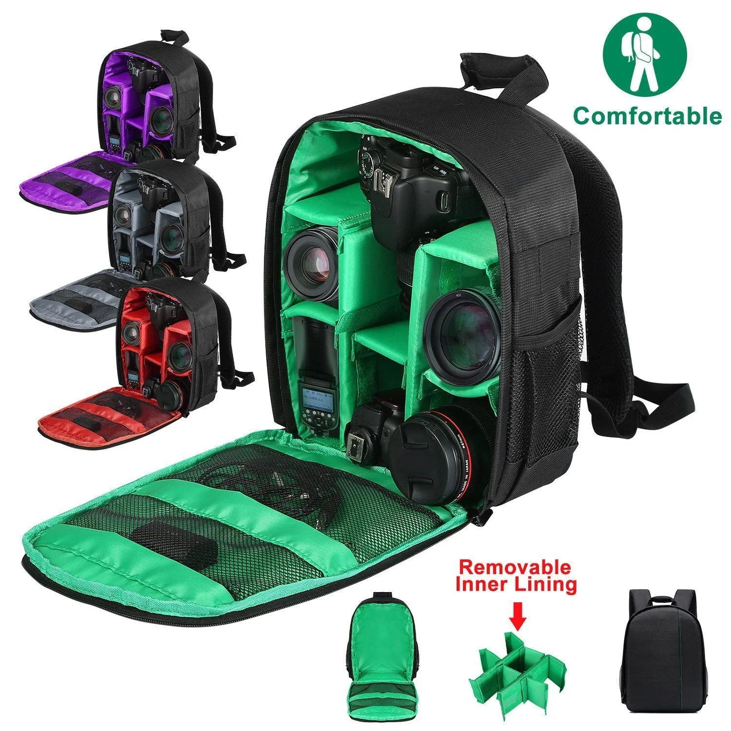 Waterproof Camera Backpack Shockproof Protection